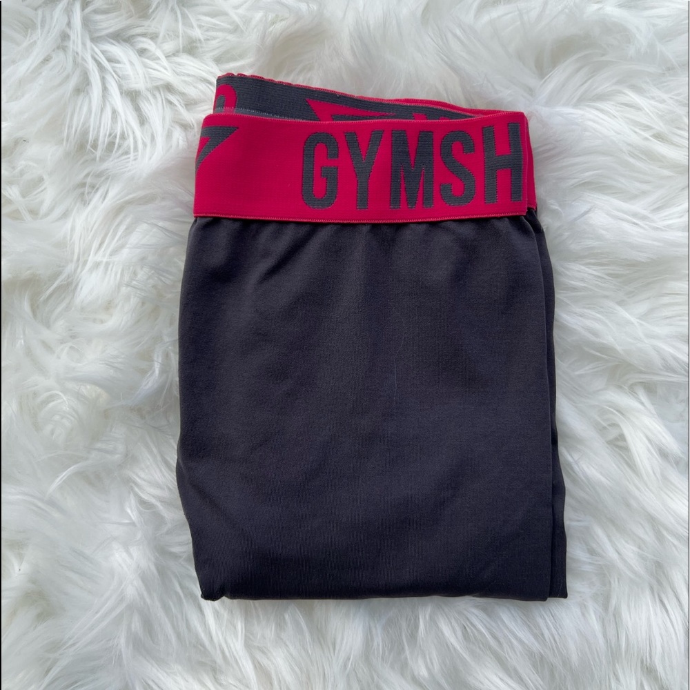 GYMSHARK pink grey fit seamless leggings